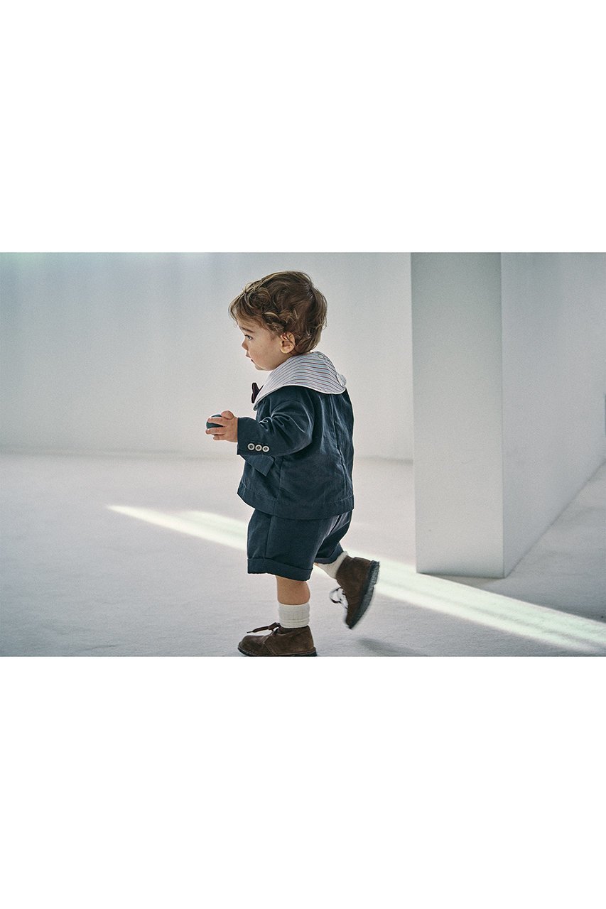 【マールマール/MARLMARL / KIDS】の【Baby】dolce blue stripe 人気、トレンドファッション・服の通販 founy(ファニー) 　ファッション　Fashion　キッズファッション　Fashion for Kids　おすすめ　Recommended / Our Picks　なめらか　Smooth, Silky Texture　オケージョン　Occasion Wear　ギフト プレゼント　Gift / Present　ストライプ　Stripe, Striped Pattern　パイピング　Piping, Trim Design　パーティ　Party, Party Style　フォーマル　Formal, Dressy　ボーダー　Border, Stripe　エレガント 上品　Elegant　other-5|ID: prp329100004516127 ipo3291000000032703257
