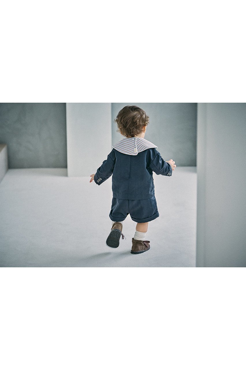 【マールマール/MARLMARL / KIDS】の【Baby】dolce blue stripe 人気、トレンドファッション・服の通販 founy(ファニー) 　ファッション　Fashion　キッズファッション　Fashion for Kids　おすすめ　Recommended / Our Picks　なめらか　Smooth, Silky Texture　オケージョン　Occasion Wear　ギフト プレゼント　Gift / Present　ストライプ　Stripe, Striped Pattern　パイピング　Piping, Trim Design　パーティ　Party, Party Style　フォーマル　Formal, Dressy　ボーダー　Border, Stripe　エレガント 上品　Elegant　other-7|ID: prp329100004516127 ipo3291000000032703259