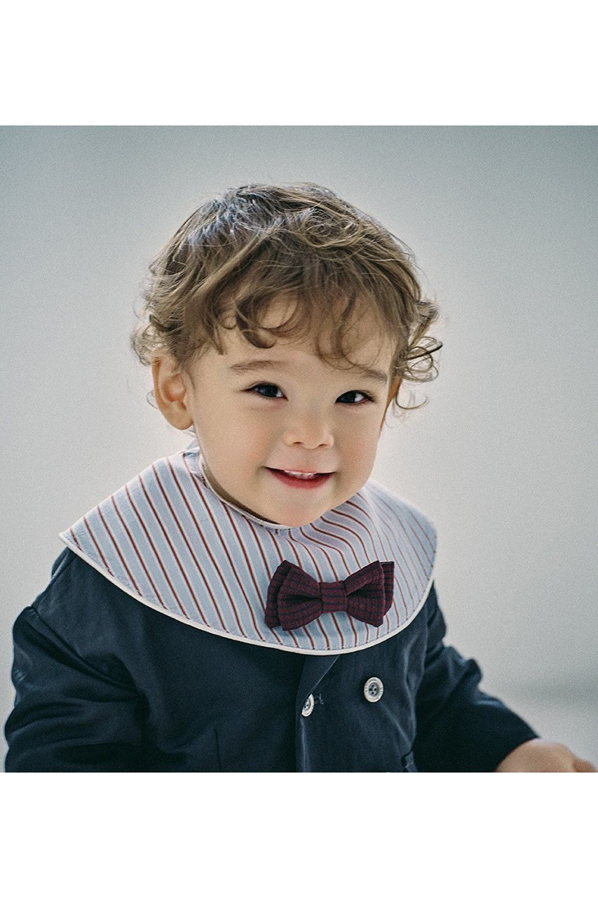 【マールマール/MARLMARL / KIDS】の【Baby】dolce blue stripe 人気、トレンドファッション・服の通販 founy(ファニー) 　ファッション　Fashion　キッズファッション　Fashion for Kids　おすすめ　Recommended / Our Picks　なめらか　Smooth, Silky Texture　オケージョン　Occasion Wear　ギフト プレゼント　Gift / Present　ストライプ　Stripe, Striped Pattern　パイピング　Piping, Trim Design　パーティ　Party, Party Style　フォーマル　Formal, Dressy　ボーダー　Border, Stripe　エレガント 上品　Elegant　other-8|ID: prp329100004516127 ipo3291000000032703260