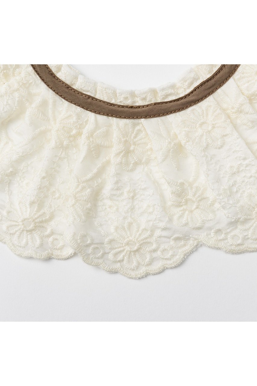 【マールマール/MARLMARL / KIDS】の【Baby】dolce ivory flower 人気、トレンドファッション・服の通販 founy(ファニー) 　ファッション　Fashion　キッズファッション　KIDS　おすすめ　Recommend　ギフト プレゼント　Gift Present　クラシカル　Classical　フリル　Frills　フロント　Front　ベビー　Baby　ベロア　Velor　リボン　Ribbon　レース　Race　ワンポイント　One Point　NEW・新作・新着・新入荷　New Arrivals　other-3|ID: prp329100004516132 ipo3291000000031914276