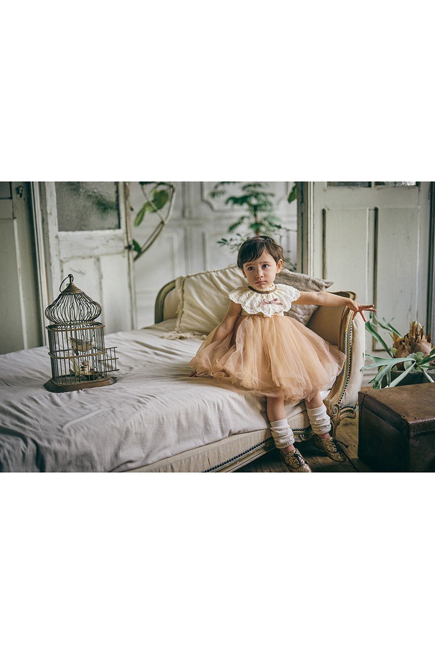 【マールマール/MARLMARL / KIDS】の【Baby】dolce ivory flower 人気、トレンドファッション・服の通販 founy(ファニー) 　ファッション　Fashion　キッズファッション　KIDS　おすすめ　Recommend　ギフト プレゼント　Gift Present　クラシカル　Classical　フリル　Frills　フロント　Front　ベビー　Baby　ベロア　Velor　リボン　Ribbon　レース　Race　ワンポイント　One Point　NEW・新作・新着・新入荷　New Arrivals　other-4|ID: prp329100004516132 ipo3291000000031914277