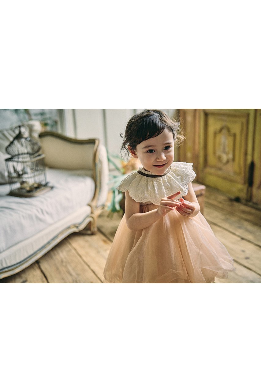 【マールマール/MARLMARL / KIDS】の【Baby】dolce ivory flower 人気、トレンドファッション・服の通販 founy(ファニー) 　ファッション　Fashion　キッズファッション　KIDS　おすすめ　Recommend　ギフト プレゼント　Gift Present　クラシカル　Classical　フリル　Frills　フロント　Front　ベビー　Baby　ベロア　Velor　リボン　Ribbon　レース　Race　ワンポイント　One Point　NEW・新作・新着・新入荷　New Arrivals　other-5|ID: prp329100004516132 ipo3291000000031914278