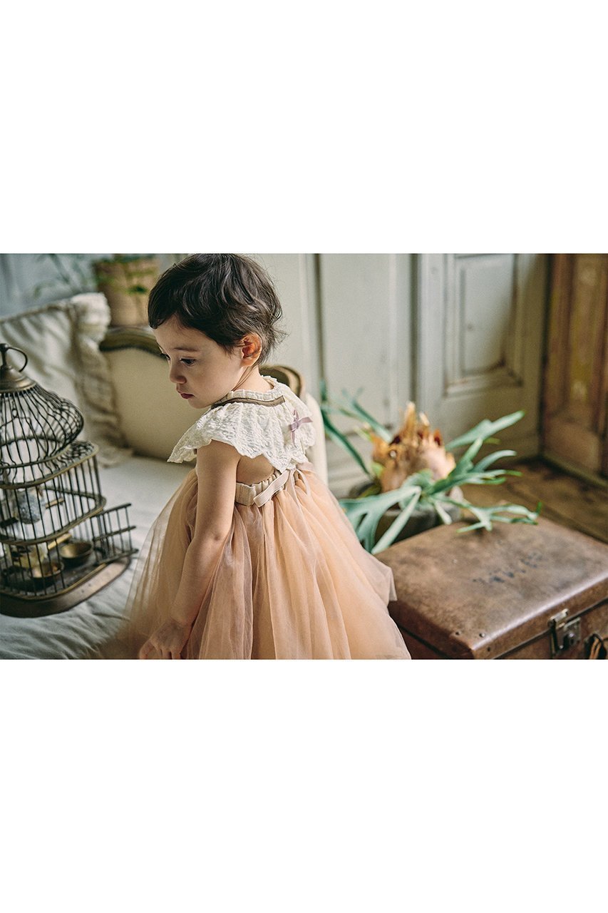 【マールマール/MARLMARL / KIDS】の【Baby】dolce ivory flower 人気、トレンドファッション・服の通販 founy(ファニー) 　ファッション　Fashion　キッズファッション　KIDS　おすすめ　Recommend　ギフト プレゼント　Gift Present　クラシカル　Classical　フリル　Frills　フロント　Front　ベビー　Baby　ベロア　Velor　リボン　Ribbon　レース　Race　ワンポイント　One Point　NEW・新作・新着・新入荷　New Arrivals　other-6|ID: prp329100004516132 ipo3291000000031914280