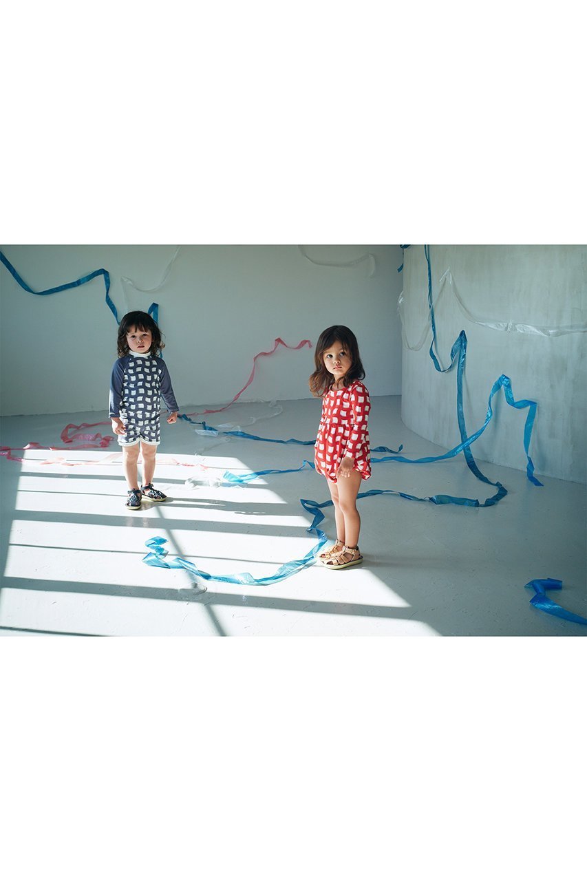 【マールマール/MARLMARL / KIDS】の【Baby&Kids】swimwear grid wave 人気、トレンドファッション・服の通販 founy(ファニー) 　ファッション　Fashion　キッズファッション　Fashion for Kids　サングラス　Sunglasses, Shades　スポーツ　Sports, Activewear　セパレート　Separate, Two-Piece　チェック　Check, Plaid, Tartan　定番　Standard, Basic Item　ビビッド　Vivid, Bright Tone　ビーチ　Beach, Seaside　フリル　Frill, Ruffle　ベビー　Baby, Babywear　ラウンド　Round, Round Neck　リボン　Ribbon, Bow　おすすめ　Recommended / Our Picks　夏　Summer　other-6|ID: prp329100004516147 ipo3291000000032836673