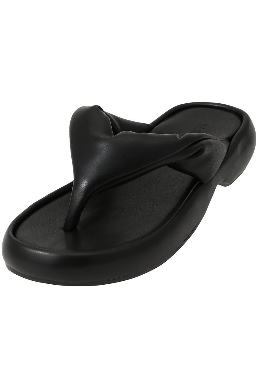 【マノフ/MANOF】のPADDED TWIST SANDAL/サンダル インテリア・キッズ・メンズ・レディースファッション・服の通販 founy(ファニー) 　ファッション　Fashion　レディースファッション　WOMEN　サンダル　Sandals　シンプル　Simple　トレンド　Trend　マキシ　Maxi　ワイド　Wide　厚底　Platforms　NEW・新作・新着・新入荷　New Arrivals　BLACK|ID: prp329100004516151 ipo3291000000031914465
