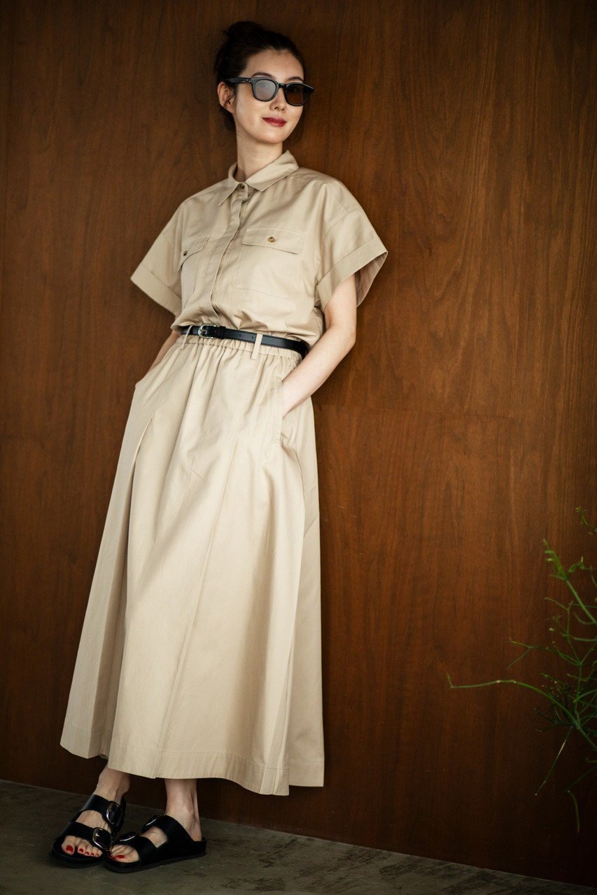 【マイ ウィークネス/MY WEAKNESS】のOlja Safari Skirt 人気、トレンドファッション・服の通販 founy(ファニー) 　ファッション　Fashion　レディースファッション　Fashion for Women　スカート　Skirts　ロングスカート　Long Skirts / Maxi & Midi Skirts　おすすめ　Recommended / Our Picks　コンパクト　Compact, Small Size　シルク　Silk, 100% Silk　セットアップ　Set-Up, Coordinated Outfit　フレア　Flare, Flared　プリーツ　Pleats, Pleated　ポケット　Pocket, Pocket Detail　ロング　Long, Long-Length　ワッシャー　Washer, Crinkled Finish　エレガント 上品　Elegant　other-8|ID: prp329100004516157 ipo3291000000035407980