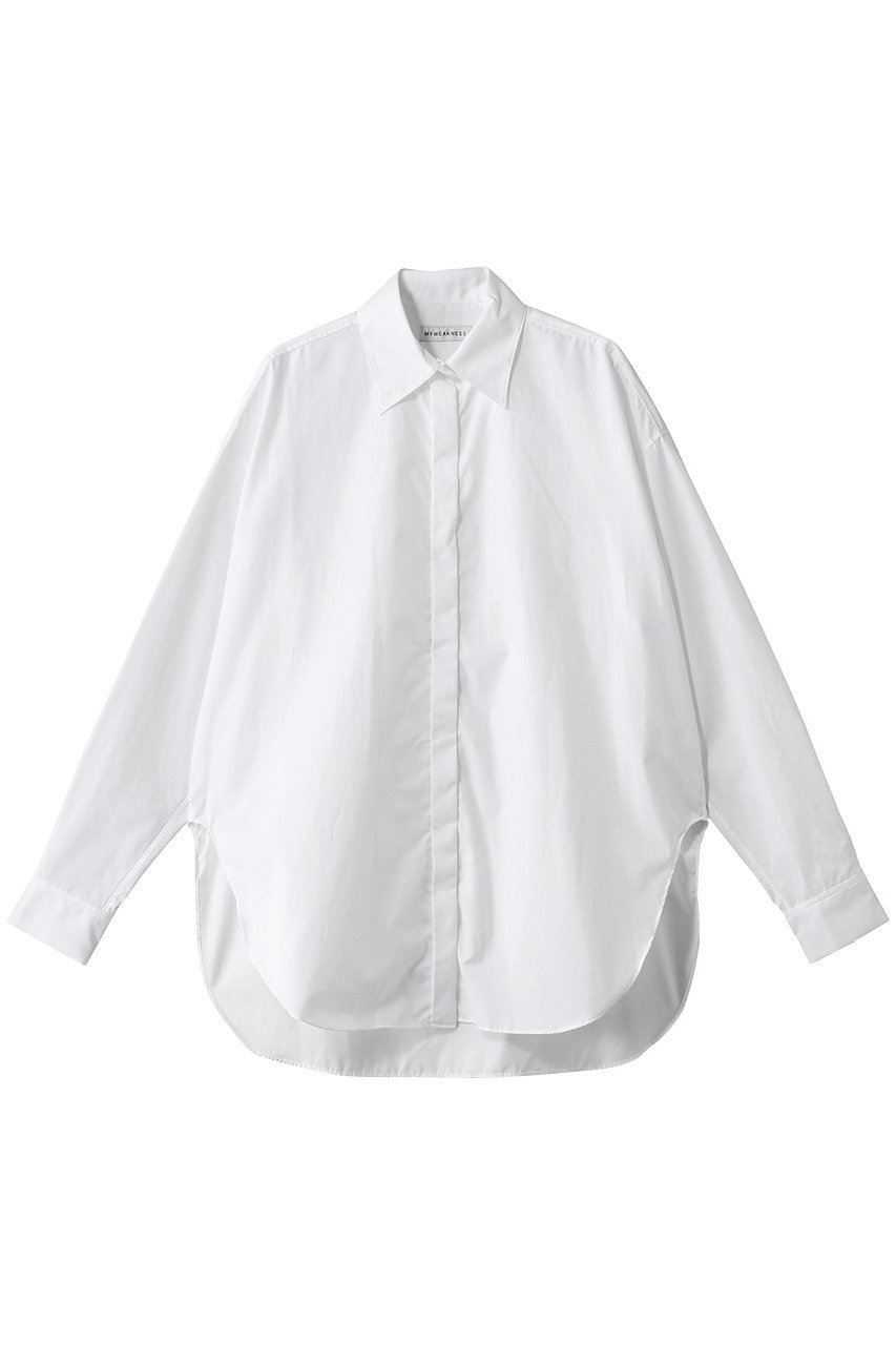 【マイ ウィークネス/MY WEAKNESS】のOlja Reg Shirt インテリア・キッズ・メンズ・レディースファッション・服の通販 founy(ファニー) 　ファッション　Fashion　レディースファッション　Fashion for Women　トップス・カットソー　Cut & Sew Tops　シャツ・ブラウス・オフィスカジュアル　Elegant Blouses & Button-Ups　コンパクト　Compact, Small Size　シンプル　Simple, Minimal　スリーブ　Sleeve, Long Sleeve / Short Sleeve　ヨーク　Yoke, Yoke Design　レギュラー　Regular, Standard Fit　ロング　Long, Long-Length　エレガント 上品　Elegant　人気　Popular, Best Seller　定番　Standard, Basic Item　WHITE|ID: prp329100004516163 ipo3291000000035738758