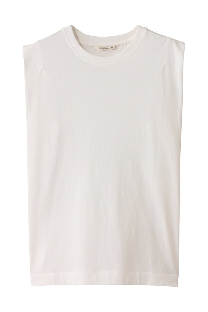 【デザイン ワークス/DESIGN WORKS】のコットンハイゲージノースリーブプルオーバー インテリア・キッズ・メンズ・レディースファッション・服の通販 founy(ファニー) https://founy.com/ ファッション Fashion レディースファッション Fashion for Women トップス・カットソー Cut & Sew Tops キャミソール&ノースリーブ Camisoles & Sleeveless Tops シャツ・ブラウス・オフィスカジュアル Elegant Blouses & Button-Ups ロングTシャツ・Tシャツ Longline T-Shirts & Tees カジュアルプルオーバー・ニットトップス Pullovers & Knit Tops / Casual Pullovers カットソー・ベーシックTシャツ Cut-and-Sewn Tops / Stretch Tees & Basics キャミソール Camisole, Spaghetti Strap Top サマー Summer, Summer Style シアー Sheer, See-Through タンク Tank Top, Sleeveless Top トレンド Trend, Trending Now 夏 Summer 春 Spring S/S・春夏 SS, Spring/Summer, Warm Season |ID: prp329100004516175 ipo3291000000035809757