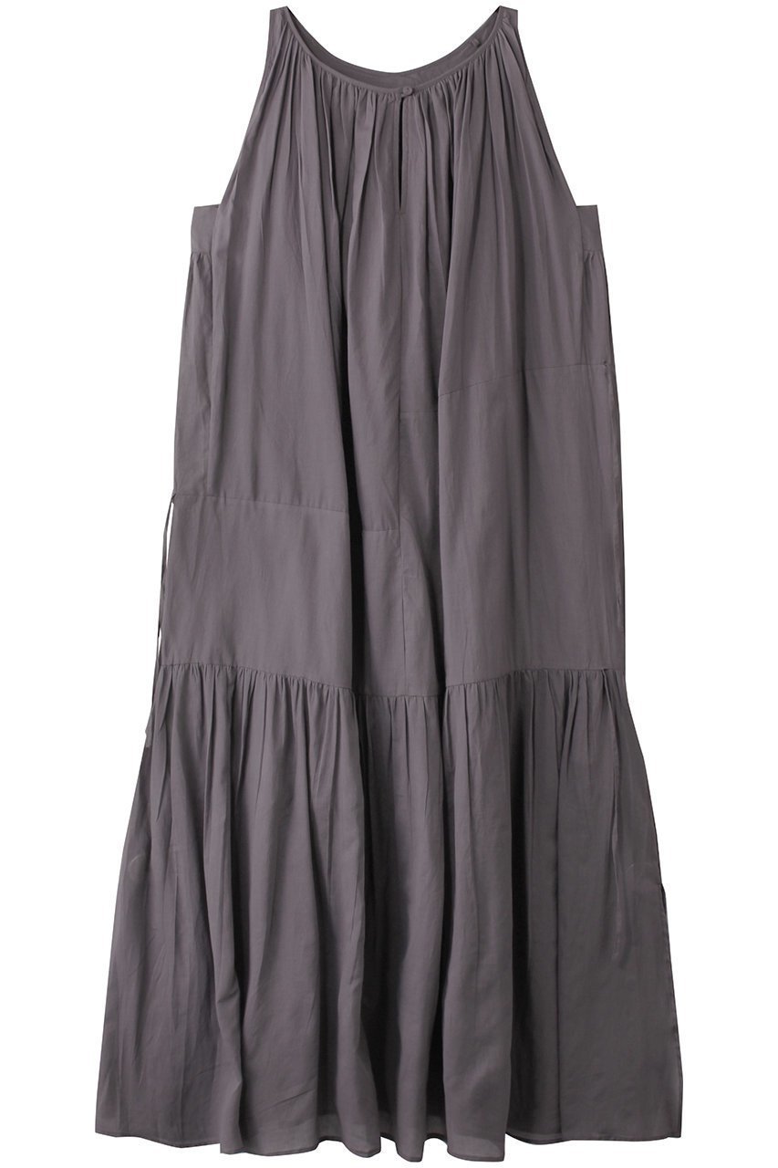 【マリリンムーン/MARILYN MOON】の【WALANCE】オーガニックコットンアシンメトリーティアードドレス インテリア・キッズ・メンズ・レディースファッション・服の通販 founy(ファニー) 　ファッション　Fashion　レディースファッション　Fashion for Women　ワンピース　Dresses　フォーマル・パーティードレス・結婚式用ドレス　Elegant & Casual Dresses　チュニック　Tunic Tops & Dresses　おすすめ　Recommended / Our Picks　アシンメトリー　Asymmetrical Style　インド　Indian Textile　シアー　Sheer, See-Through　チュニック　Tunic, Long Top　ドレス　Dress, One-Piece　マキシ　Maxi, Full Length　ロング　Long, Long-Length　夏　Summer　旅行　Travel　ダークグレー|ID: prp329100004516179 ipo3291000000035344533