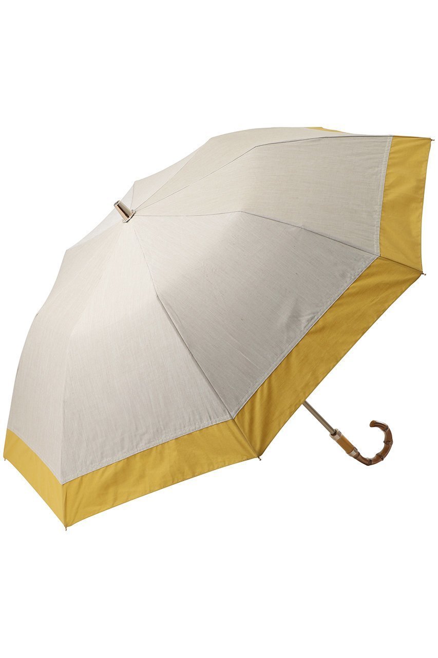 【グレイシー/Gracy】の晴雨兼用楽折傘 T/C Natural bicolor インテリア・キッズ・メンズ・レディースファッション・服の通販 founy(ファニー) 　ファッション　Fashion　レディースファッション　WOMEN　傘 / レイングッズ　Umbrellas/Rainwear　クラシカル　Classical　ハンカチ　Handkerchief　バンブー　Bamboo　モダン　Modern　傘　Umbrella　NEW・新作・新着・新入荷　New Arrivals　時計　Clock　イエロー|ID: prp329100004516204 ipo3291000000031914863