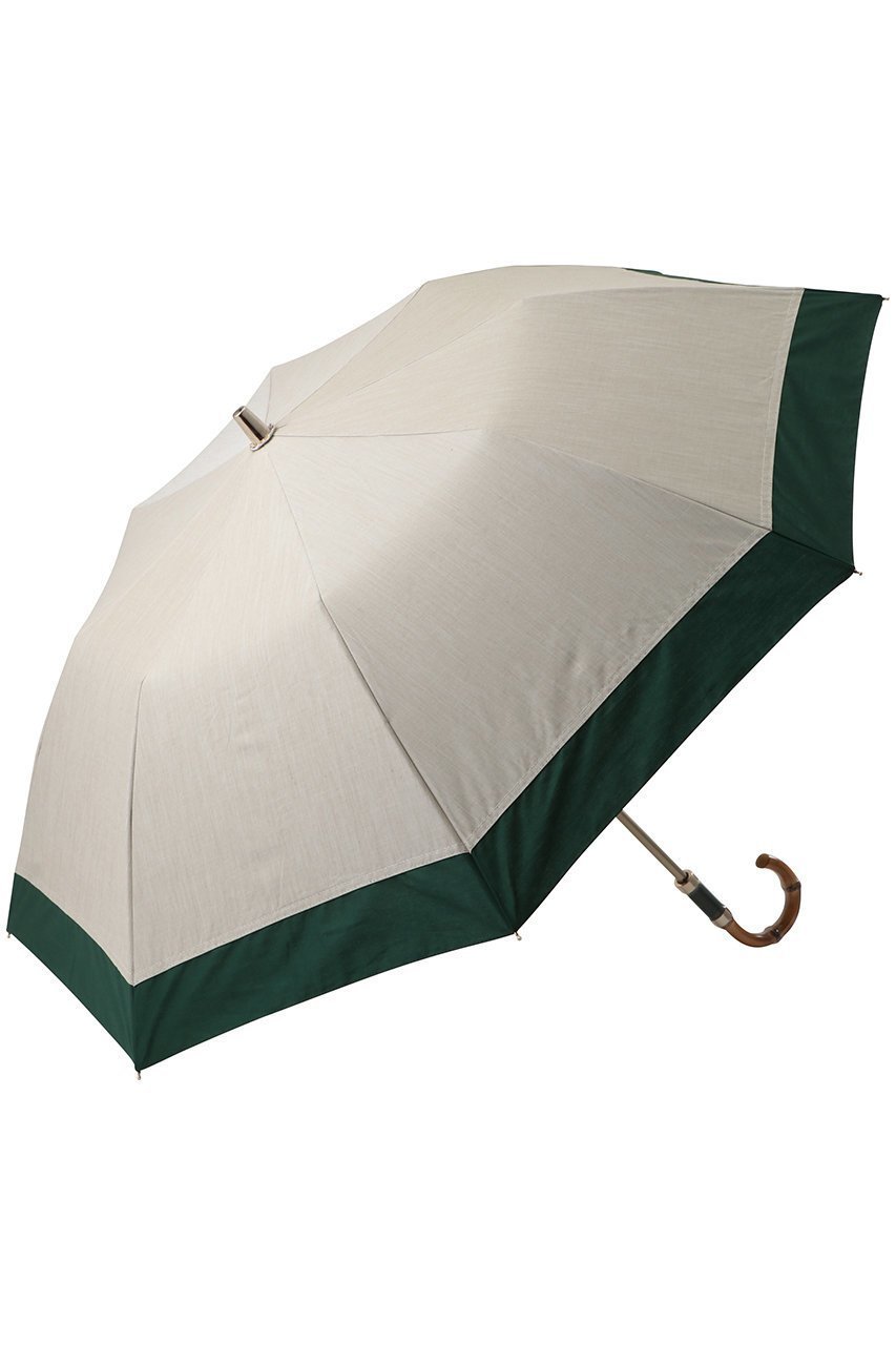 【グレイシー/Gracy】の晴雨兼用楽折傘 T/C Natural bicolor インテリア・キッズ・メンズ・レディースファッション・服の通販 founy(ファニー) 　ファッション　Fashion　レディースファッション　WOMEN　傘 / レイングッズ　Umbrellas/Rainwear　クラシカル　Classical　ハンカチ　Handkerchief　バンブー　Bamboo　モダン　Modern　傘　Umbrella　NEW・新作・新着・新入荷　New Arrivals　時計　Clock　グリーン|ID: prp329100004516204 ipo3291000000031914865