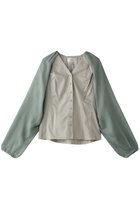 【ティーチ/TEECHI】のシアーボレロコンビブラウス 人気、トレンドファッション・服の通販 founy(ファニー) ファッション Fashion レディースファッション Fashion for Women アウター Coat / Outerwear Collection ボレロ・ショート丈ジャケット / ドレス羽織りに Boleros & Short Jackets トップス・カットソー Cut & Sew Tops シャツ・ブラウス・オフィスカジュアル Elegant Blouses & Button-Ups シアー Sheer, See-Through ショート Short, Short Length スリーブ Sleeve, Long Sleeve / Short Sleeve ダウン Down, Puffer ノースリーブ Sleeveless, No-Sleeve フロント Front, Front Design ボレロ Bolero, Short Cardigan ロング Long, Long-Length thumbnail グリーン|ID: prp329100004516212 ipo3291000000035957785