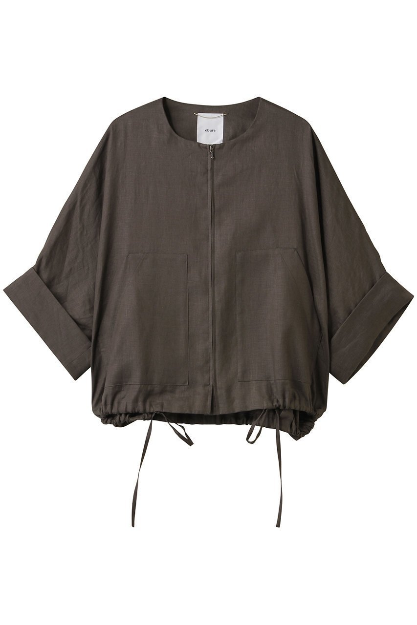 【エブール/ebure】の【5/9 0:00販売開始】ボタニカルリネン ライトブルゾン 人気、トレンドファッション・服の通販 founy(ファニー) 　ファッション　Fashion　レディースファッション　WOMEN　アウター　Coat Outerwear　ジャケット　Jackets　ブルゾン　Blouson/Jackets　ジャケット　Jacket　パッチ　Patch　フォルム　Form　フラワー　Flower　ブルゾン　Blouson　ポケット　Pocket　リネン　Linen　 other-1|ID: prp329100004517385 ipo3291000000031928594
