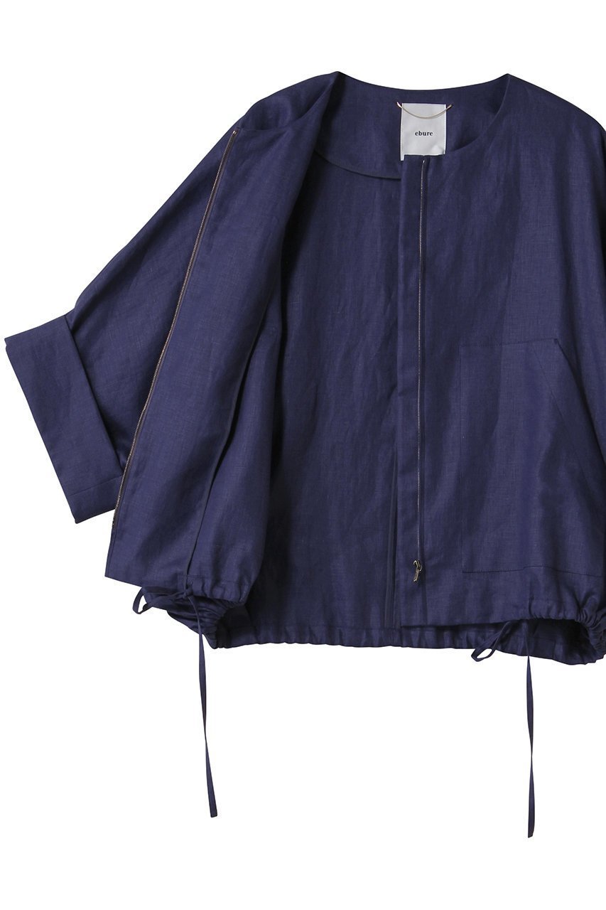 【エブール/ebure】の【5/9 0:00販売開始】ボタニカルリネン ライトブルゾン 人気、トレンドファッション・服の通販 founy(ファニー) 　ファッション　Fashion　レディースファッション　WOMEN　アウター　Coat Outerwear　ジャケット　Jackets　ブルゾン　Blouson/Jackets　ジャケット　Jacket　パッチ　Patch　フォルム　Form　フラワー　Flower　ブルゾン　Blouson　ポケット　Pocket　リネン　Linen　other-6|ID: prp329100004517385 ipo3291000000031928601