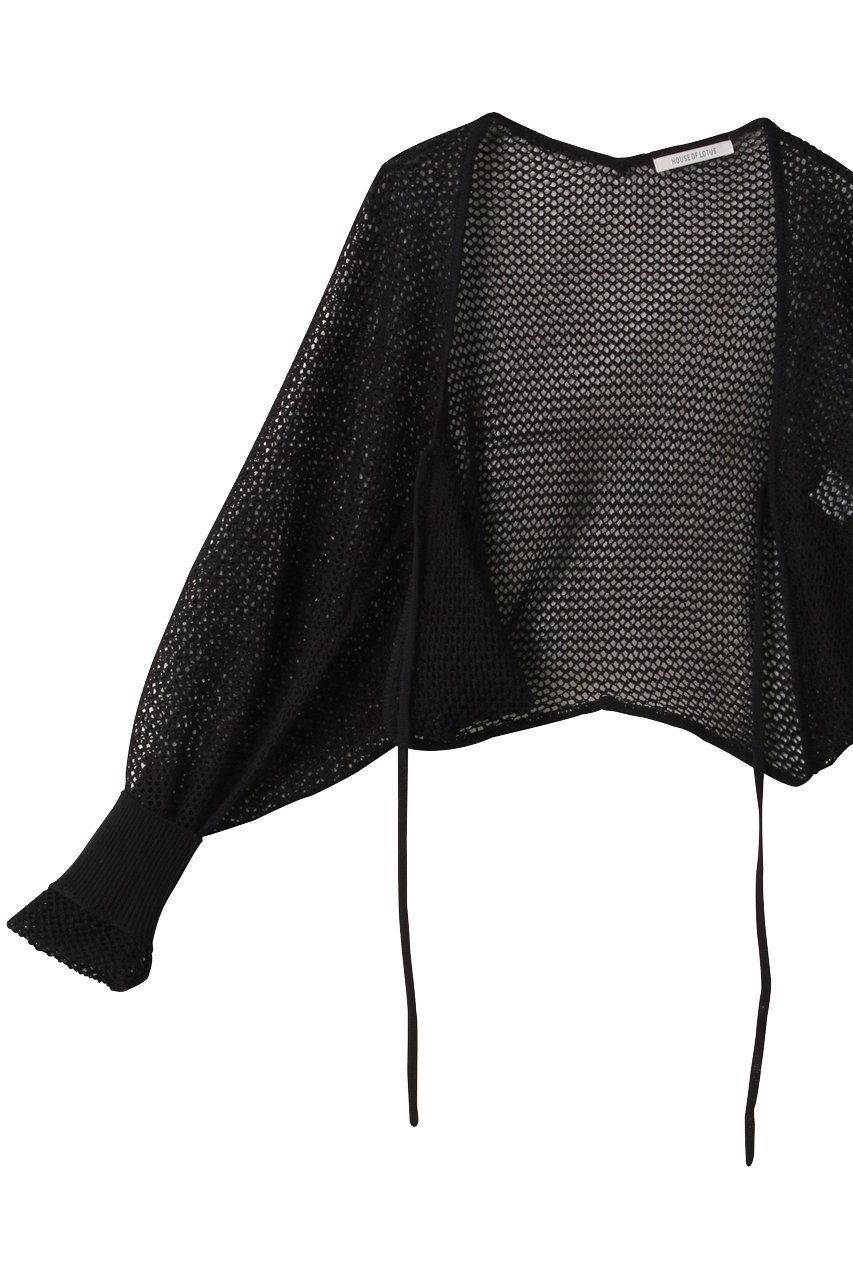 【ハウス オブ ロータス/HOUSE OF LOTUS】のメッシュバレリーナボレロ 人気、トレンドファッション・服の通販 founy(ファニー) 　ファッション　Fashion　レディースファッション　WOMEN　トップス・カットソー　Tops/Tshirt　ニット　Knit Tops　カーディガン　Cardigans　アクリル　Acrylic　カーディガン　Cardigan　ドレス　Dress　フロント　Front　NEW・新作・新着・新入荷　New Arrivals　other-6|ID: prp329100004517387 ipo3291000000031928640
