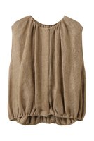 【ハウス オブ ロータス/HOUSE OF LOTUS】のリネンカラミギャザージレ 人気、トレンドファッション・服の通販 founy(ファニー) ファッション Fashion レディースファッション WOMEN アウター Coat Outerwear ジャケット Jackets おすすめ Recommend ジャケット Jacket ドレス Dress ベスト Vest 夏 Summer NEW・新作・新着・新入荷 New Arrivals |ID:prp329100004517388