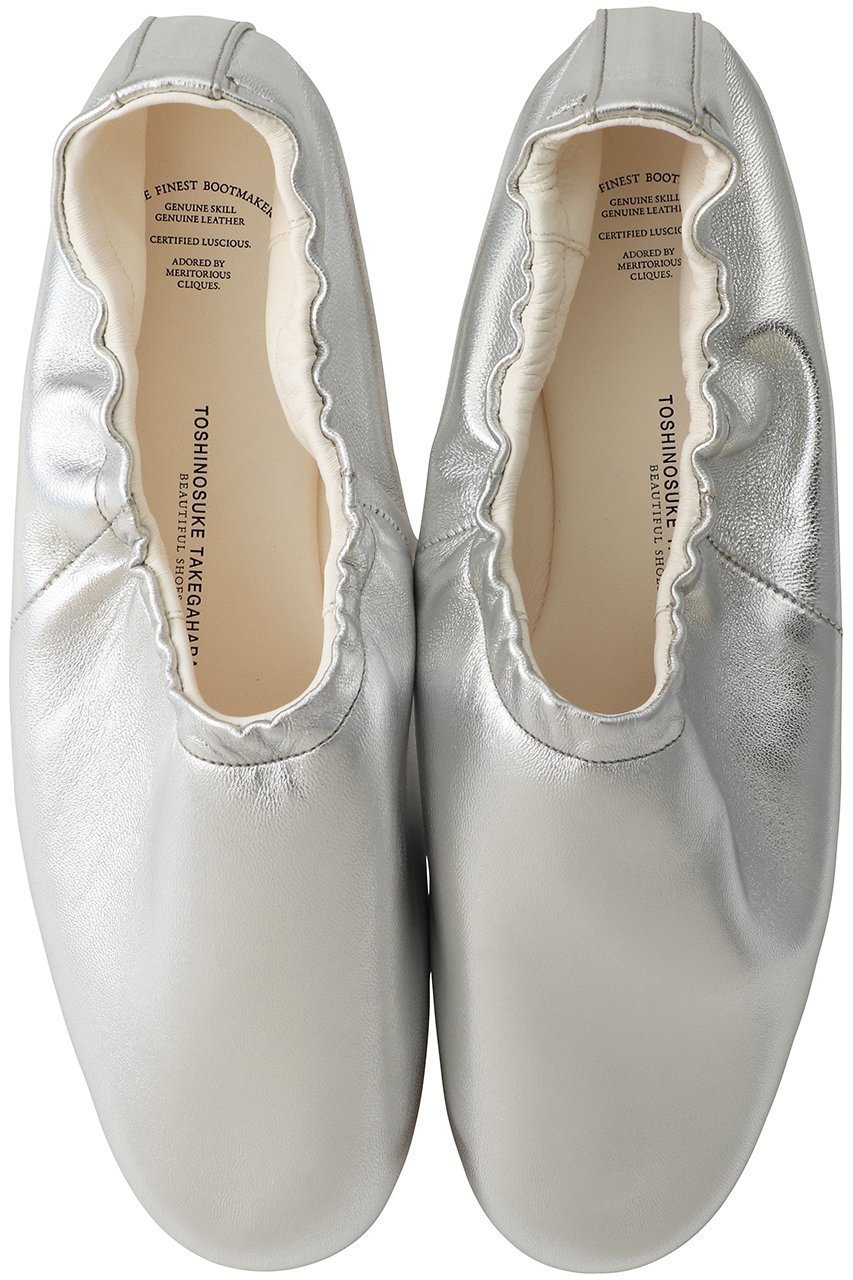【ビューティフルシューズ/BEAUTIFUL SHOES】のBALLET SHOES インテリア・キッズ・メンズ・レディースファッション・服の通販 founy(ファニー) 　ファッション　Fashion　レディースファッション　WOMEN　シューズ　Shoes　スリッポン　Slip-Ons　バレエ　Ballet　フラット　Flat　NEW・新作・新着・新入荷　New Arrivals　シルバー|ID: prp329100004517389 ipo3291000000031928654