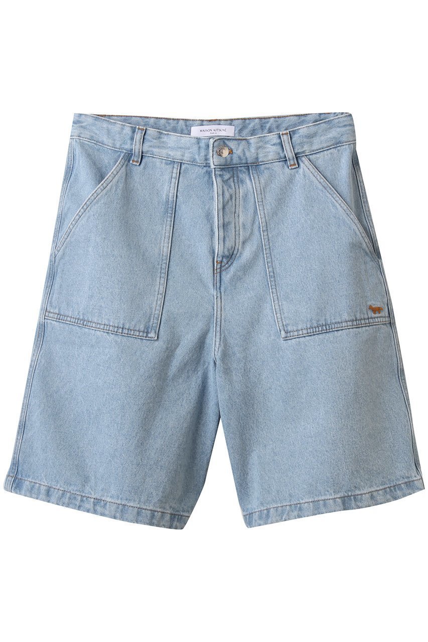 【メゾン キツネ/MAISON KITSUNE / MEN】の【MEN】デニムワークウエアショーツ インテリア・キッズ・メンズ・レディースファッション・服の通販 founy(ファニー) 　ファッション　Fashion　メンズファッション　Fashion for Men　ボトムス　Bottoms　ハーフパンツ・ショートパンツ　Shorts & Half Pants　ショーツ　Shorts, Short Pants　ショート　Short, Short Length　デニム　Denim, Jeans Material　ポケット　Pocket, Pocket Detail　ワーク　Workwear, Utility Style　ライトウオッシュ|ID: prp329100004517392 ipo3291000000035320101