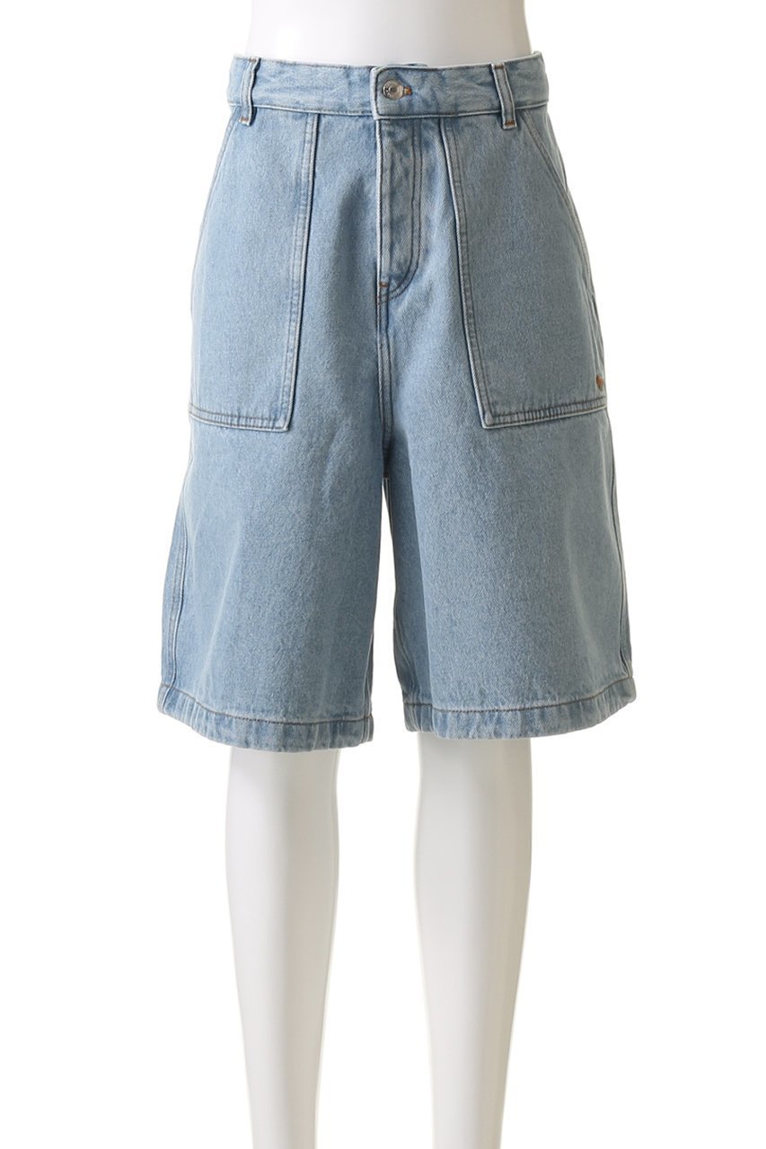 【メゾン キツネ/MAISON KITSUNE / MEN】の【MEN】デニムワークウエアショーツ 人気、トレンドファッション・服の通販 founy(ファニー) 　ファッション　Fashion　メンズファッション　Fashion for Men　ボトムス　Bottoms　ハーフパンツ・ショートパンツ　Shorts & Half Pants　ショーツ　Shorts, Short Pants　ショート　Short, Short Length　デニム　Denim, Jeans Material　ポケット　Pocket, Pocket Detail　ワーク　Workwear, Utility Style　other-2|ID: prp329100004517392 ipo3291000000035320102