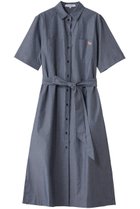 【メゾン キツネ/MAISON KITSUNE】のDOUBLE POCKET シャツドレス インディゴ|ID:prp329100004517393