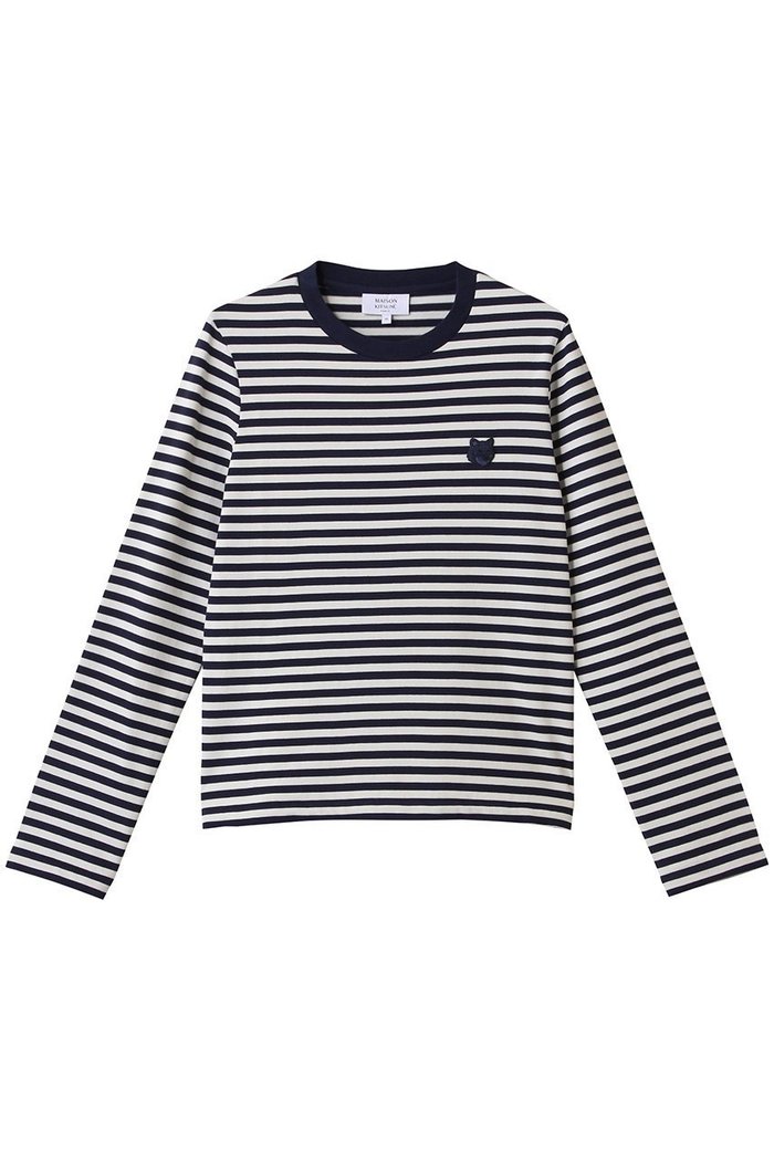 【メゾン キツネ/MAISON KITSUNE】のBOLD FOX HEAD PATCH MULTI ストライプレギュラーロングスリーブTシャツ インテリア・キッズ・メンズ・レディースファッション・服の通販 founy(ファニー) https://founy.com/ ファッション Fashion レディースファッション WOMEN トップス・カットソー Tops/Tshirt シャツ/ブラウス Shirts/Blouses ロング / Tシャツ T-Shirts カットソー Cut and Sewn インナー Inner スリーブ Sleeve ボーダー Border ロング Long ワンポイント One Point NEW・新作・新着・新入荷 New Arrivals |ID: prp329100004517394 ipo3291000000031928683
