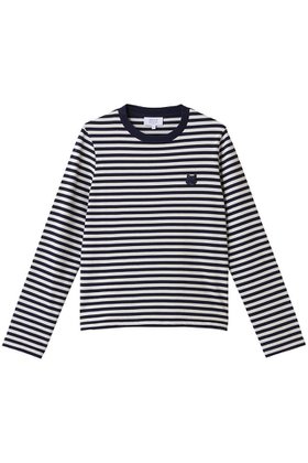 【メゾン キツネ/MAISON KITSUNE】のBOLD FOX HEAD PATCH MULTI ストライプレギュラーロングスリーブTシャツ 人気、トレンドファッション・服の通販 founy(ファニー) ファッション Fashion レディースファッション WOMEN トップス・カットソー Tops/Tshirt シャツ/ブラウス Shirts/Blouses ロング / Tシャツ T-Shirts カットソー Cut and Sewn インナー Inner スリーブ Sleeve ボーダー Border ロング Long ワンポイント One Point NEW・新作・新着・新入荷 New Arrivals |ID:prp329100004517394