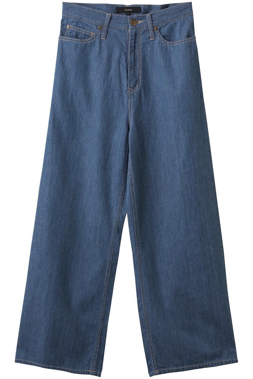【フローレント/FLORENT】のコットン デニムパンツ インテリア・キッズ・メンズ・レディースファッション・服の通販 founy(ファニー) 　ファッション　Fashion　レディースファッション　WOMEN　パンツ　Pants　デニムパンツ　Denim Pants　デニム　Denim　フィット　Fit　ルーズ　Loose　NEW・新作・新着・新入荷　New Arrivals　ブルー|ID: prp329100004517395 ipo3291000000031928691