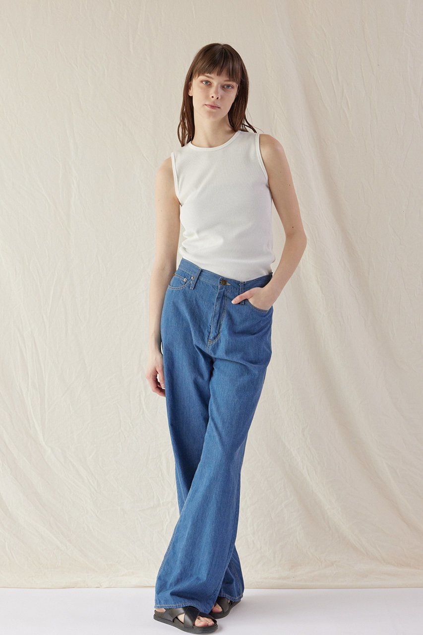 【フローレント/FLORENT】のコットン デニムパンツ 人気、トレンドファッション・服の通販 founy(ファニー) 　ファッション　Fashion　レディースファッション　Fashion for Women　パンツ　Pants & Trousers　デニムパンツ・ジーンズ・美脚デニム　Denim Jeans & Pants　デニム　Denim, Jeans Material　フィット　Fit, Slim Fit　ルーズ　Loose, Oversized　other-6|ID: prp329100004517395 ipo3291000000032964721