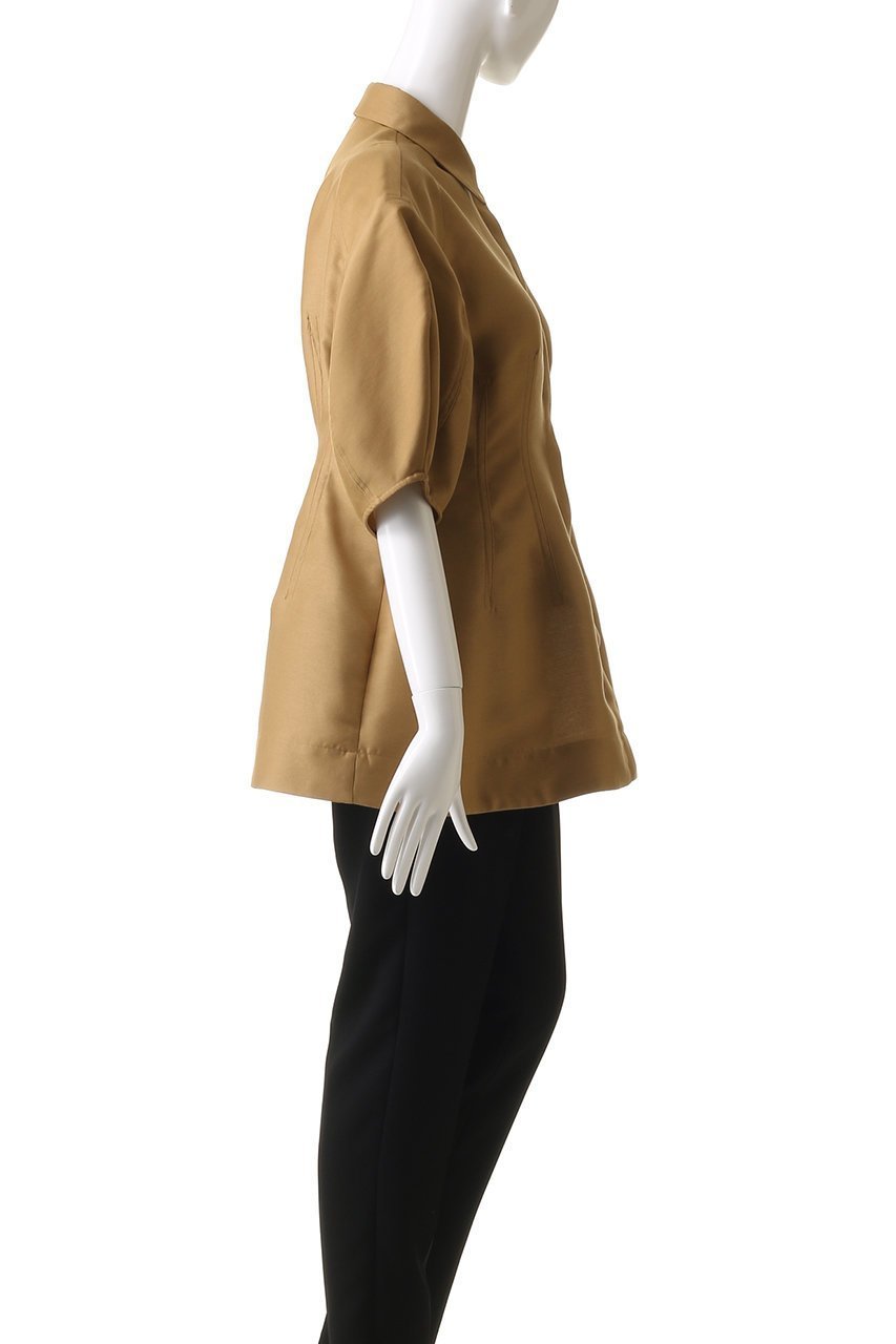 【クラネ/CLANE】のWAIST SHAPE PAFF SLEEVE TOPS/トップス 人気、トレンドファッション・服の通販 founy(ファニー) 　ファッション　Fashion　レディースファッション　Fashion for Women　トップス・カットソー　Cut & Sew Tops　シャツ・ブラウス・オフィスカジュアル　Elegant Blouses & Button-Ups　シェイプ　Shape, Slim Fit　ショート　Short, Short Length　スリーブ　Sleeve, Long Sleeve / Short Sleeve　other-3|ID: prp329100004517396 ipo3291000000036394816