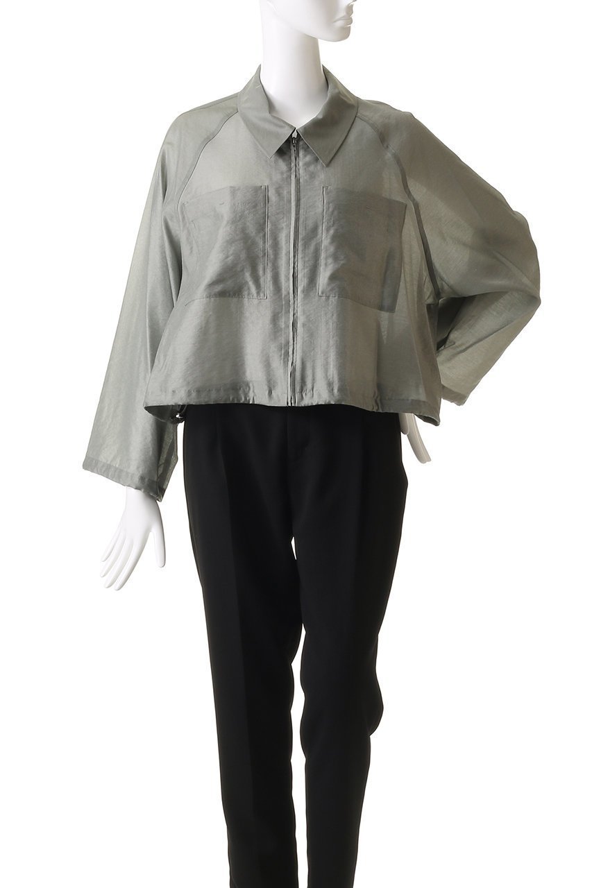 【プレインピープル/PLAIN PEOPLE】のシアーキュプラコンパクトブルゾン 人気、トレンドファッション・服の通販 founy(ファニー) 　ファッション　Fashion　レディースファッション　WOMEN　アウター　Coat Outerwear　ジャケット　Jackets　ブルゾン　Blouson/Jackets　なめらか　Smooth　キュプラ　Cupra　ショート　Short　ジャケット　Jacket　トレンド　Trend　バランス　Balance　ブルゾン　Blouson　NEW・新作・新着・新入荷　New Arrivals　other-2|ID: prp329100004517403 ipo3291000000031928769
