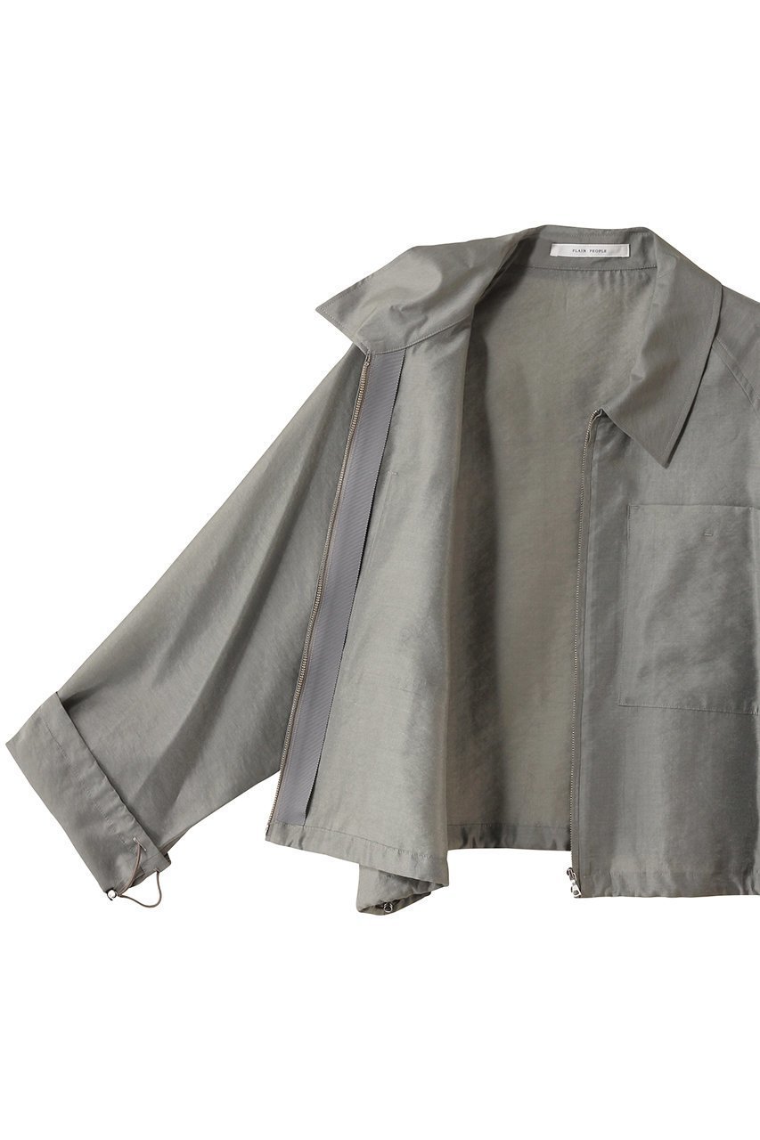 【プレインピープル/PLAIN PEOPLE】のシアーキュプラコンパクトブルゾン 人気、トレンドファッション・服の通販 founy(ファニー) 　ファッション　Fashion　レディースファッション　WOMEN　アウター　Coat Outerwear　ジャケット　Jackets　ブルゾン　Blouson/Jackets　なめらか　Smooth　キュプラ　Cupra　ショート　Short　ジャケット　Jacket　トレンド　Trend　バランス　Balance　ブルゾン　Blouson　NEW・新作・新着・新入荷　New Arrivals　other-6|ID: prp329100004517403 ipo3291000000031928773