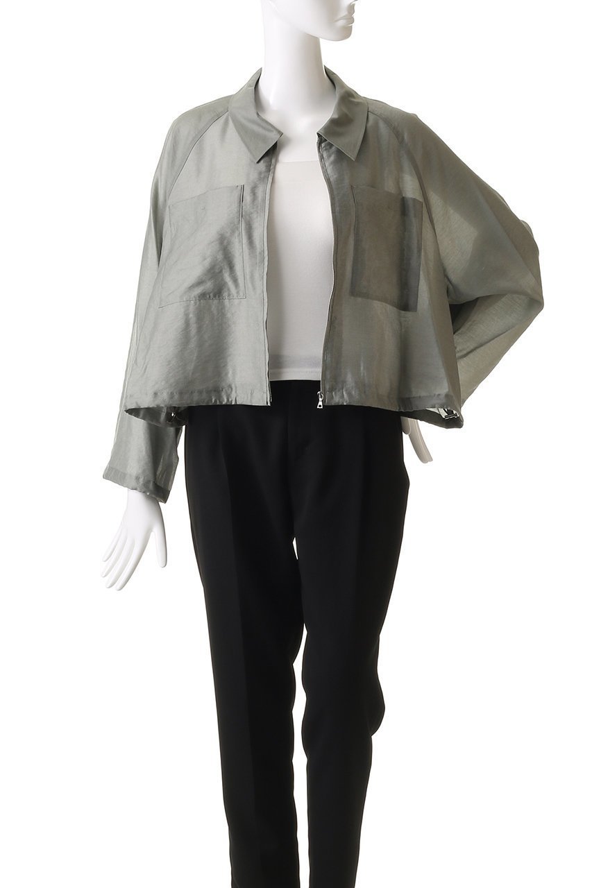 【プレインピープル/PLAIN PEOPLE】のシアーキュプラコンパクトブルゾン 人気、トレンドファッション・服の通販 founy(ファニー) 　ファッション　Fashion　レディースファッション　WOMEN　アウター　Coat Outerwear　ジャケット　Jackets　ブルゾン　Blouson/Jackets　なめらか　Smooth　キュプラ　Cupra　ショート　Short　ジャケット　Jacket　トレンド　Trend　バランス　Balance　ブルゾン　Blouson　NEW・新作・新着・新入荷　New Arrivals　other-8|ID: prp329100004517403 ipo3291000000031928775