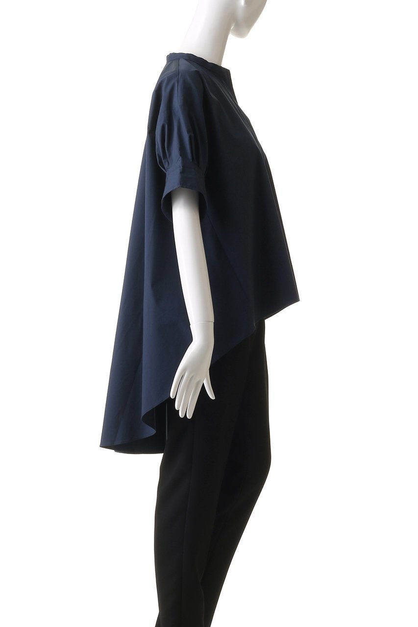 【プレインピープル/PLAIN PEOPLE】のクールマックスストレッチパフスリーブブラウス 人気、トレンドファッション・服の通販 founy(ファニー) 　ファッション　Fashion　レディースファッション　WOMEN　トップス・カットソー　Tops/Tshirt　シャツ/ブラウス　Shirts/Blouses　ショート　Short　シンプル　Simple　スタンド　Stand　スリーブ　Sleeve　ドレープ　Drape　ヘムライン　Hemline　NEW・新作・新着・新入荷　New Arrivals　other-3|ID: prp329100004517404 ipo3291000000031928780