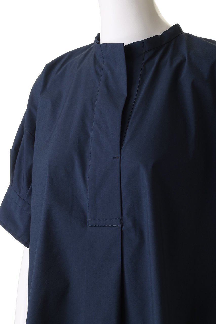 【プレインピープル/PLAIN PEOPLE】のクールマックスストレッチパフスリーブブラウス 人気、トレンドファッション・服の通販 founy(ファニー) 　ファッション　Fashion　レディースファッション　WOMEN　トップス・カットソー　Tops/Tshirt　シャツ/ブラウス　Shirts/Blouses　ショート　Short　シンプル　Simple　スタンド　Stand　スリーブ　Sleeve　ドレープ　Drape　ヘムライン　Hemline　NEW・新作・新着・新入荷　New Arrivals　other-5|ID: prp329100004517404 ipo3291000000031928785