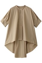 【プレインピープル/PLAIN PEOPLE】のクールマックスストレッチパフスリーブブラウス 人気、トレンドファッション・服の通販 founy(ファニー) ファッション Fashion レディースファッション Ladies' Fashion Online トップス・カットソー Tops/Tshirt シャツ/ブラウス Shirts/Blouses ショート Short シンプル Simple スタンド Stand スリーブ Sleeve ドレープ Drape ヘムライン Hemline 再入荷 Restock/Back In Stock/Re Arrival thumbnail ベージュ|ID: prp329100004517404 ipo3291000000032013337