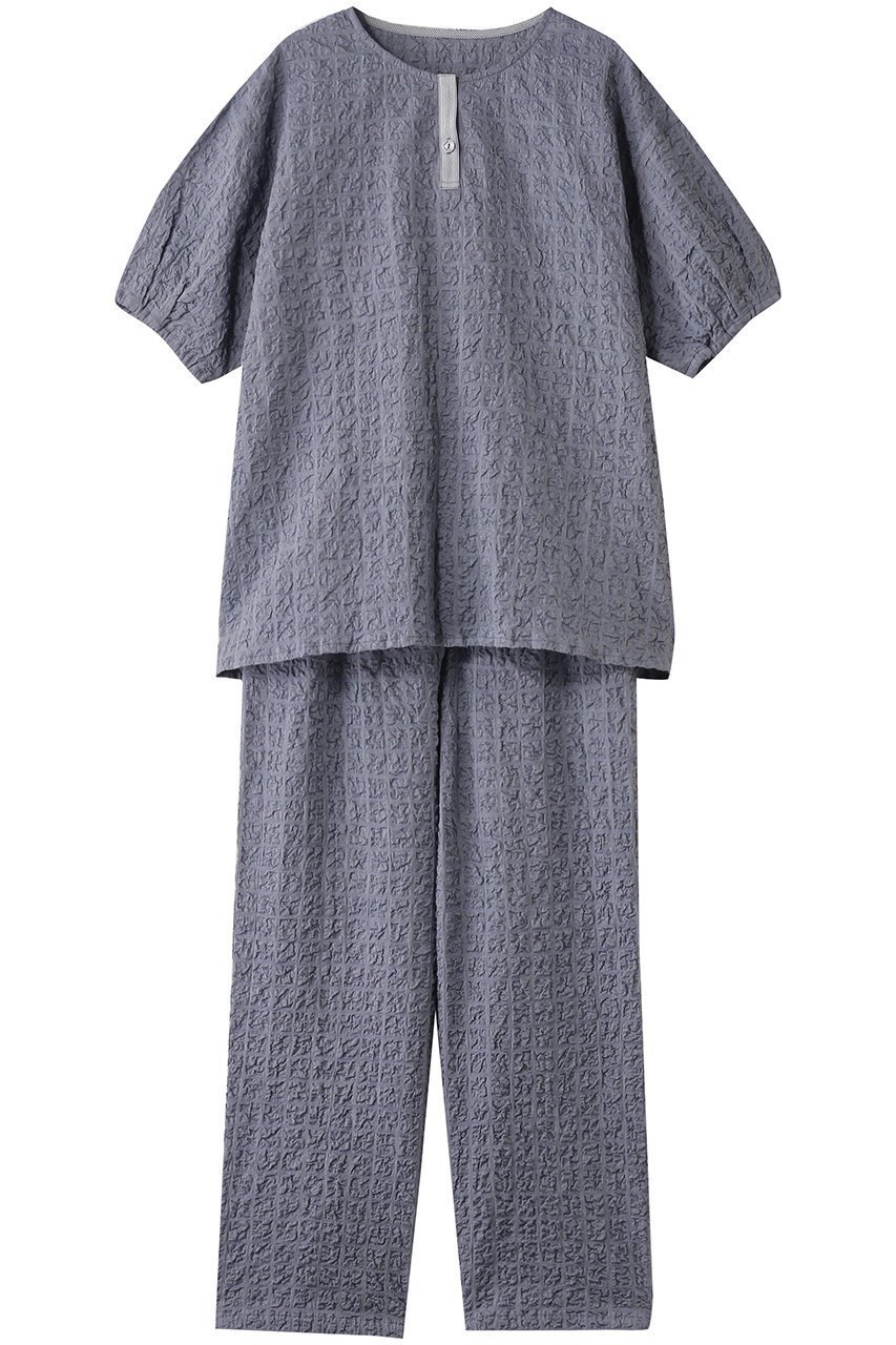 【キッドブルー/KID BLUE】のシャーリングブロックパジャマ 人気、トレンドファッション・服の通販 founy(ファニー) 　ファッション　Fashion　レディースファッション　WOMEN　シャーリング　Shirring　パジャマ　Pajamas　フェミニン　Feminine　ブロック　Block　リラックス　Relax　夏　Summer　NEW・新作・新着・新入荷　New Arrivals　 other-1|ID: prp329100004517430 ipo3291000000031928972