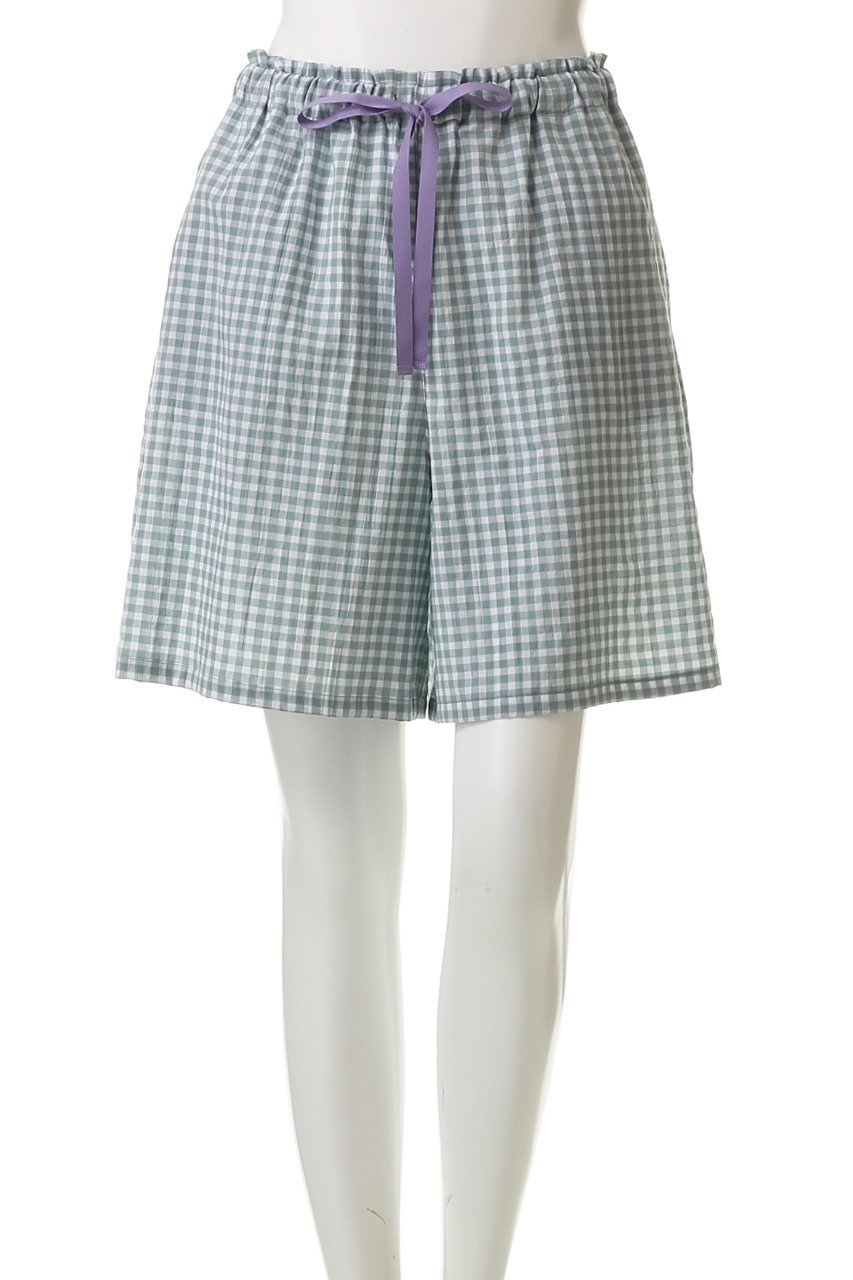 【キッドブルー/KID BLUE】の25シャーリングギンガムパジャマ 人気、トレンドファッション・服の通販 founy(ファニー) 　ファッション　Fashion　レディースファッション　WOMEN　ギンガム　Gingham　シャーリング　Shirring　ショート　Short　チェック　Check　パジャマ　Pajamas　リラックス　Relax　夏　Summer　NEW・新作・新着・新入荷　New Arrivals　旅行　Travel　春　Spring　S/S・春夏　Ss・Spring/Summer　other-6|ID: prp329100004517433 ipo3291000000031929005