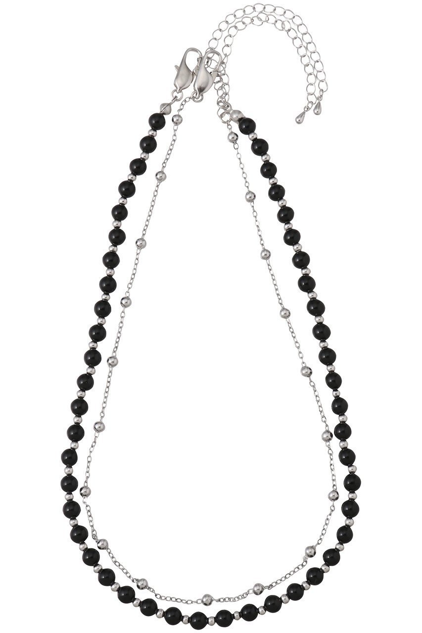 【メゾンスペシャル/MAISON SPECIAL】のブラックオニキスチェーンコンビネックレス インテリア・キッズ・メンズ・レディースファッション・服の通販 founy(ファニー) 　ファッション　Fashion　レディースファッション　Fashion for Women　ジュエリー　Jewelry　ネックレス　Necklaces & Pendants　コンビ　Combo, Combination Style　シルバー　Silver, Metallic Silver　シンプル　Simple, Minimal　チェーン　Chain, Chain Strap　ネックレス　Necklace, Pendant Necklace　BLK(ブラック)|ID: prp329100004517440 ipo3291000000035450612