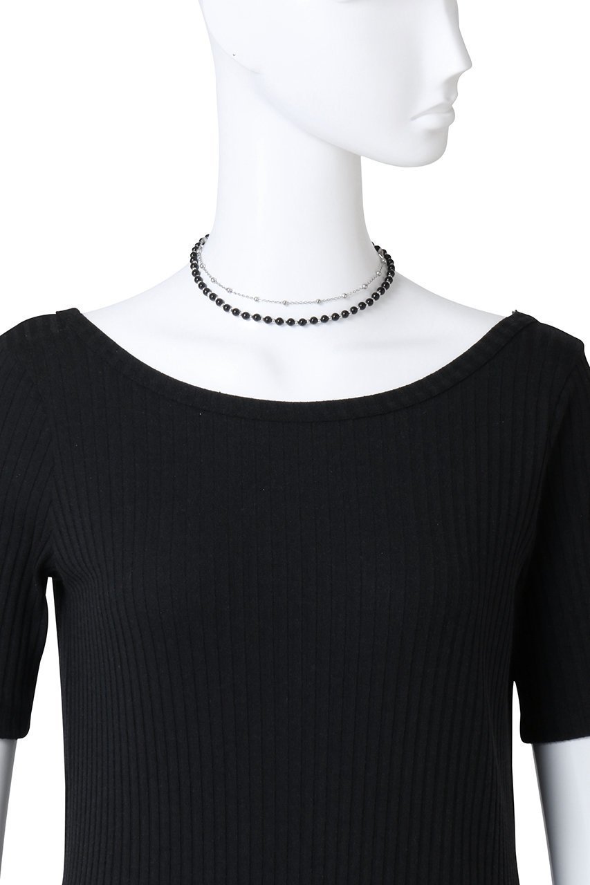 【メゾンスペシャル/MAISON SPECIAL】のブラックオニキスチェーンコンビネックレス 人気、トレンドファッション・服の通販 founy(ファニー) 　ファッション　Fashion　レディースファッション　Fashion for Women　ジュエリー　Jewelry　ネックレス　Necklaces & Pendants　コンビ　Combo, Combination Style　シルバー　Silver, Metallic Silver　シンプル　Simple, Minimal　チェーン　Chain, Chain Strap　ネックレス　Necklace, Pendant Necklace　other-2|ID: prp329100004517440 ipo3291000000035450613