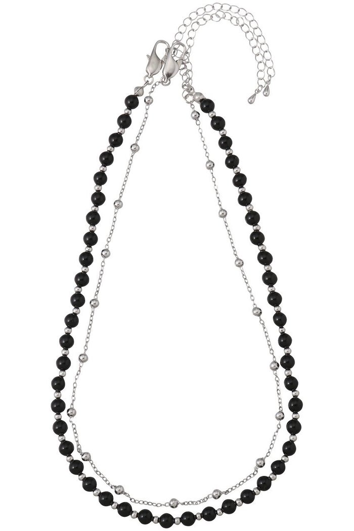 【メゾンスペシャル/MAISON SPECIAL】のブラックオニキスチェーンコンビネックレス インテリア・キッズ・メンズ・レディースファッション・服の通販 founy(ファニー) https://founy.com/ ファッション Fashion レディースファッション Fashion for Women ジュエリー Jewelry ネックレス Necklaces & Pendants コンビ Combo, Combination Style シルバー Silver, Metallic Silver シンプル Simple, Minimal チェーン Chain, Chain Strap ネックレス Necklace, Pendant Necklace |ID: prp329100004517440 ipo3291000000035660889