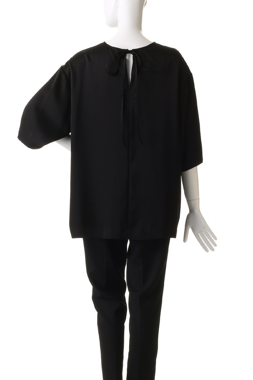 【ジェイドット/j.】のダブルサテンオーバーサイズブラウス 人気、トレンドファッション・服の通販 founy(ファニー) 　ファッション　Fashion　レディースファッション　WOMEN　トップス・カットソー　Tops/Tshirt　シャツ/ブラウス　Shirts/Blouses　スリーブ　Sleeve　セットアップ　Set Up　ファブリック　Fabric　フェミニン　Feminine　ボトム　Bottom　リボン　Ribbon　ロング　Long　エレガント 上品　Elegant　NEW・新作・新着・新入荷　New Arrivals　other-4|ID: prp329100004517459 ipo3291000000031929173