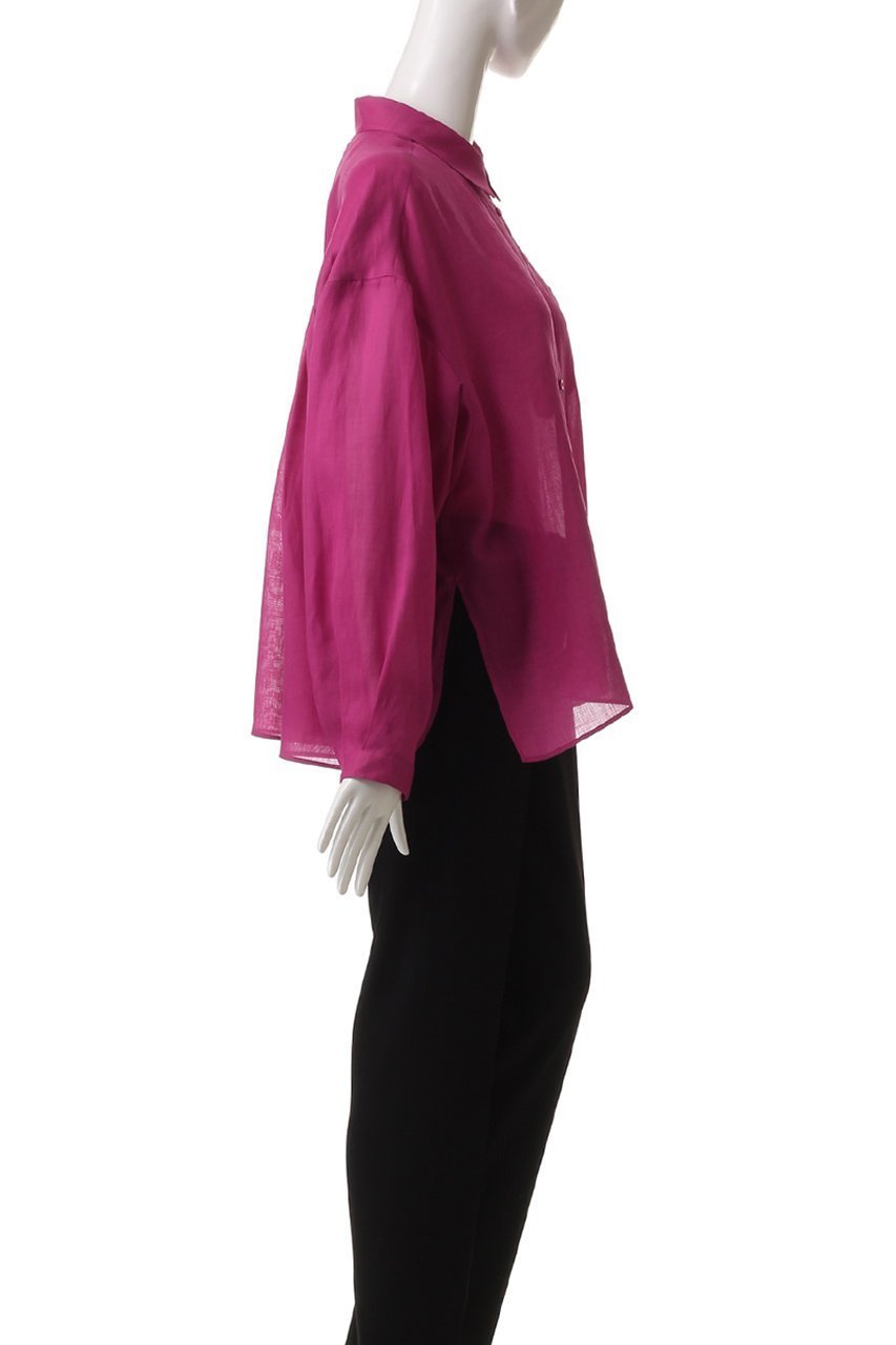 【デパリエ/DEPAREILLE】のラミーレギュラーカラーシャツ 人気、トレンドファッション・服の通販 founy(ファニー) 　ファッション　Fashion　レディースファッション　WOMEN　トップス・カットソー　Tops/Tshirt　シャツ/ブラウス　Shirts/Blouses　ギャザー　Gather　シアー　Sheer　スリーブ　Sleeve　フェミニン　Feminine　レギュラー　Regular　ロング　Long　夏　Summer　NEW・新作・新着・新入荷　New Arrivals　春　Spring　S/S・春夏　Ss・Spring/Summer　other-3|ID: prp329100004517463 ipo3291000000031929197