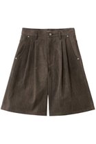 【ブラミンク/BLAMINK】のバミューダパンツ 人気、トレンドファッション・服の通販 founy(ファニー) ファッション Fashion レディースファッション Fashion for Women パンツ Pants & Trousers ショートパンツ・ハーフパンツ High-Waisted & Relaxed Shorts ショート Short, Short Length シンプル Simple, Minimal thumbnail ダークブラウン|ID: prp329100004517470 ipo3291000000036005701