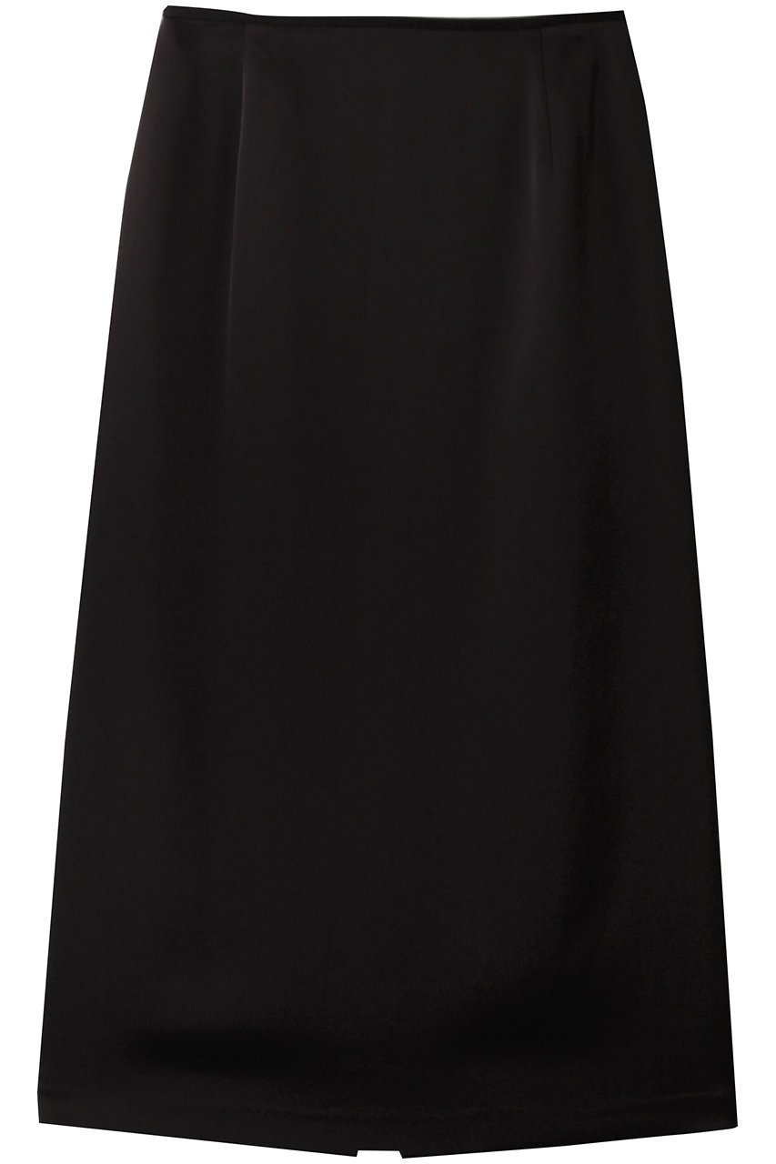 【ジェイドット/j.】のダブルサテンストレートスカート インテリア・キッズ・メンズ・レディースファッション・服の通販 founy(ファニー) 　ファッション　Fashion　レディースファッション　Fashion for Women　スカート　Skirts　ロングスカート　Long Skirts / Maxi & Midi Skirts　シンプル　Simple, Minimal　ストレート　Straight, Straight Cut　ファブリック　Fabric, Textile　リュクス　Luxury, Elegant, High-End, Chic　ロング　Long, Long-Length　エレガント 上品　Elegant　ブラック|ID: prp329100004517473 ipo3291000000035813125