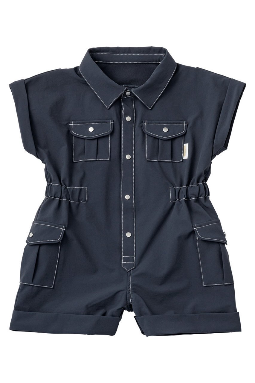 【マールマール/MARLMARL / KIDS】の【BABY&KIDS】safari jumpsuits navy 90-100cm インテリア・キッズ・メンズ・レディースファッション・服の通販 founy(ファニー) 　ファッション　Fashion　キッズファッション　Fashion for Kids　ワンピース　Dresses　秋　Autumn　スーツ　Suit, Formalwear　タイツ　Tights, Legwear　長袖　Long Sleeve, Full Sleeve　ポケット　Pocket, Pocket Detail　再入荷　Restock / Back in Stock　おすすめ　Recommended / Our Picks　夏　Summer　navy|ID: prp329100004518617 ipo3291000000034584137
