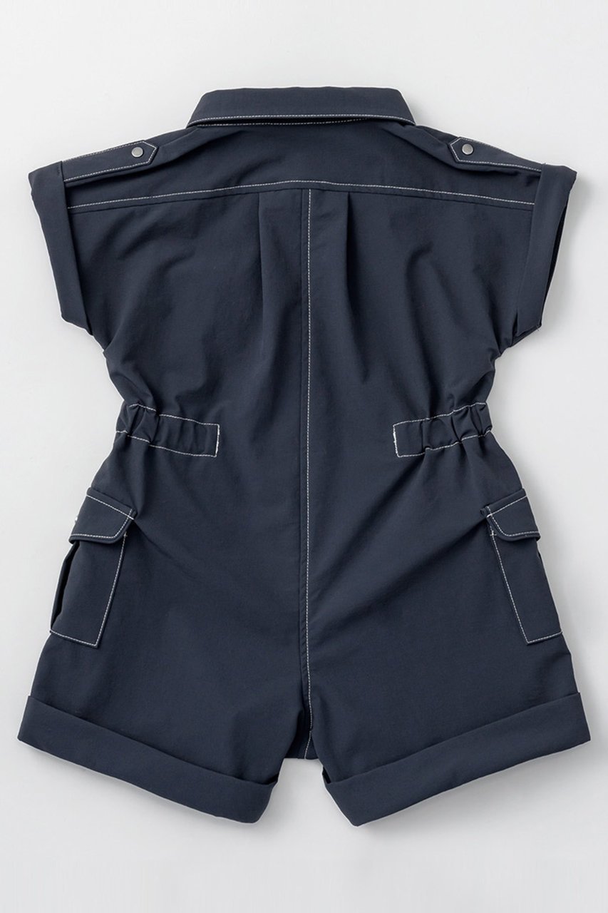 【マールマール/MARLMARL / KIDS】の【BABY&KIDS】safari jumpsuits navy 90-100cm 人気、トレンドファッション・服の通販 founy(ファニー) 　ファッション　Fashion　キッズファッション　Fashion for Kids　ワンピース　Dresses　秋　Autumn　スーツ　Suit, Formalwear　タイツ　Tights, Legwear　長袖　Long Sleeve, Full Sleeve　ポケット　Pocket, Pocket Detail　再入荷　Restock / Back in Stock　おすすめ　Recommended / Our Picks　夏　Summer　other-2|ID: prp329100004518617 ipo3291000000034584138