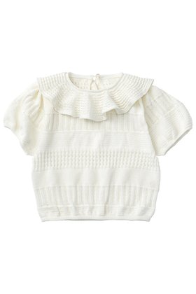 【マールマール/MARLMARL / KIDS】の【Baby&Kids】knit frill blouses 人気、トレンドファッション・服の通販 founy(ファニー) ファッション Fashion キッズファッション Fashion for Kids トップス・カットソー Cut & Sew Tops 春 Spring カーディガン Cardigan, Knitwear スウェット / スエット Sweatshirt, Sweatwear スリット Slit, Slit Detail スリーブ Sleeve, Long Sleeve / Short Sleeve なめらか Smooth, Silky Texture フリル Frill, Ruffle ベビー Baby, Babywear ホールガーメント WholeGarment, Seamless Knit おすすめ Recommended / Our Picks エレガント 上品 Elegant |ID:prp329100004518620