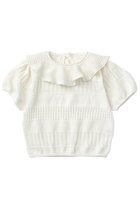 【マールマール/MARLMARL / KIDS】の【BABY&KIDS】knit frill blouses 人気、トレンドファッション・服の通販 founy(ファニー) ファッション Fashion キッズファッション Fashion for Kids トップス・カットソー Cut & Sew Tops 春 Spring カーディガン Cardigan, Knitwear スウェット / スエット Sweatshirt, Sweatwear スリット Slit, Slit Detail スリーブ Sleeve, Long Sleeve / Short Sleeve なめらか Smooth, Silky Texture フリル Frill, Ruffle ベビー Baby, Babywear ホールガーメント WholeGarment, Seamless Knit おすすめ Recommended / Our Picks エレガント 上品 Elegant thumbnail shiro|ID: prp329100004518620 ipo3291000000036237033