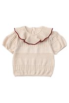 【マールマール/MARLMARL / KIDS】の【BABY&KIDS】knit frill blouses 人気、トレンドファッション・服の通販 founy(ファニー) ファッション Fashion キッズファッション Fashion for Kids トップス・カットソー Cut & Sew Tops 春 Spring カーディガン Cardigan, Knitwear スウェット / スエット Sweatshirt, Sweatwear スリット Slit, Slit Detail スリーブ Sleeve, Long Sleeve / Short Sleeve なめらか Smooth, Silky Texture フリル Frill, Ruffle ベビー Baby, Babywear ホールガーメント WholeGarment, Seamless Knit おすすめ Recommended / Our Picks エレガント 上品 Elegant thumbnail beni|ID: prp329100004518620 ipo3291000000036237035