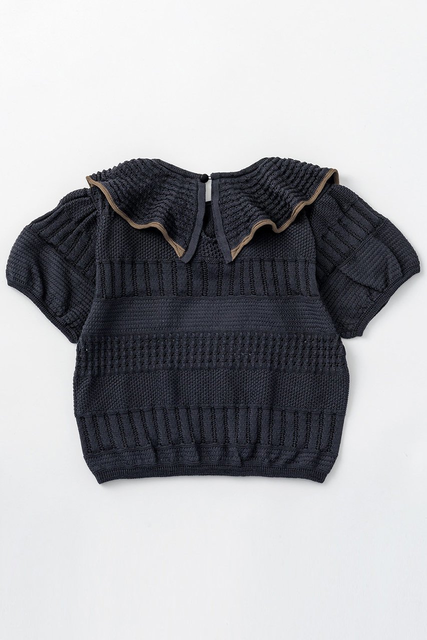 【マールマール/MARLMARL / KIDS】の【BABY&KIDS】knit frill blouses 人気、トレンドファッション・服の通販 founy(ファニー) 　ファッション　Fashion　キッズファッション　Fashion for Kids　トップス・カットソー　Cut & Sew Tops　春　Spring　カーディガン　Cardigan, Knitwear　スウェット / スエット　Sweatshirt, Sweatwear　スリット　Slit, Slit Detail　スリーブ　Sleeve, Long Sleeve / Short Sleeve　なめらか　Smooth, Silky Texture　フリル　Frill, Ruffle　ベビー　Baby, Babywear　ホールガーメント　WholeGarment, Seamless Knit　おすすめ　Recommended / Our Picks　エレガント 上品　Elegant　other-2|ID: prp329100004518620 ipo3291000000036237038